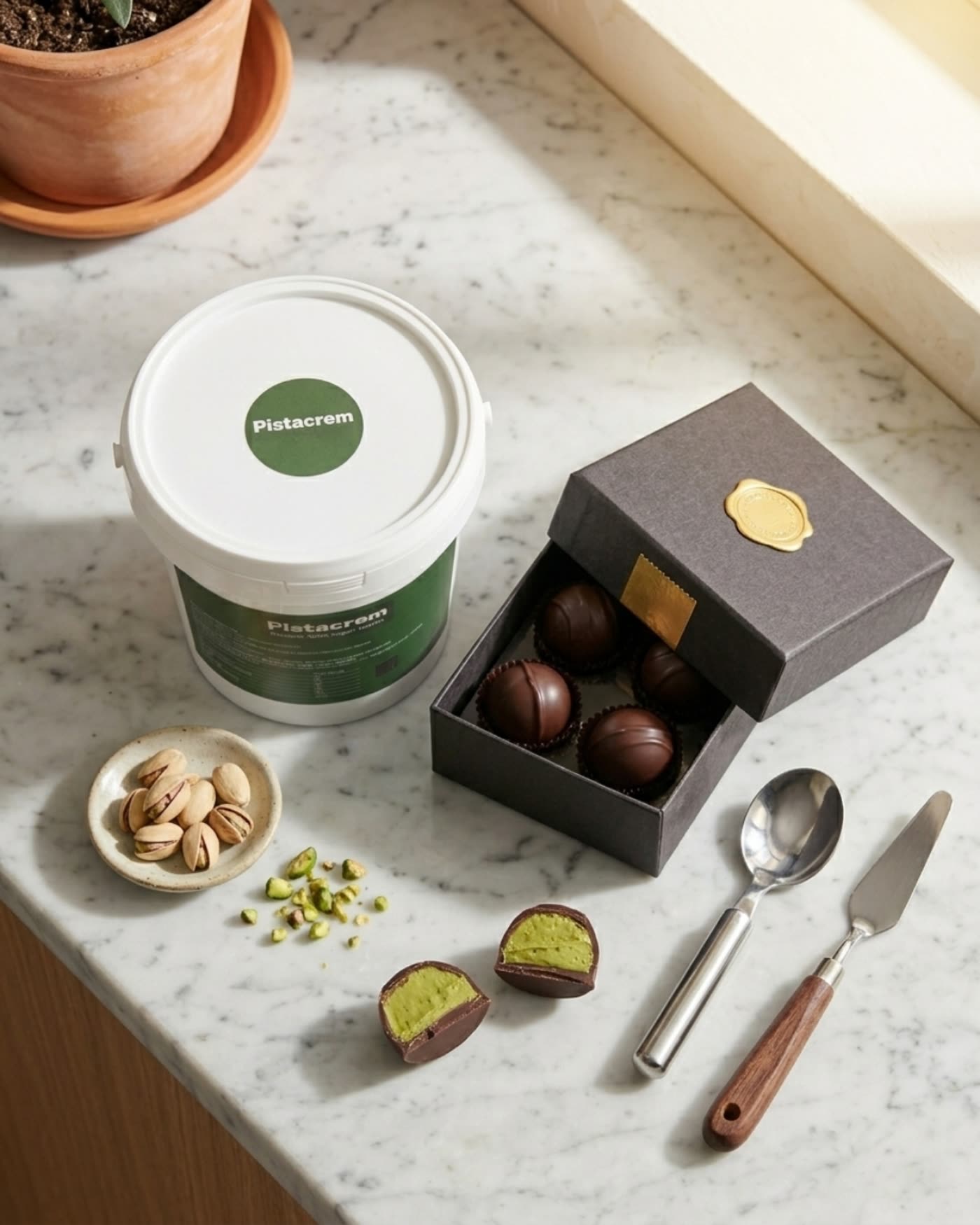 Pistacrem formato profesional y bombones